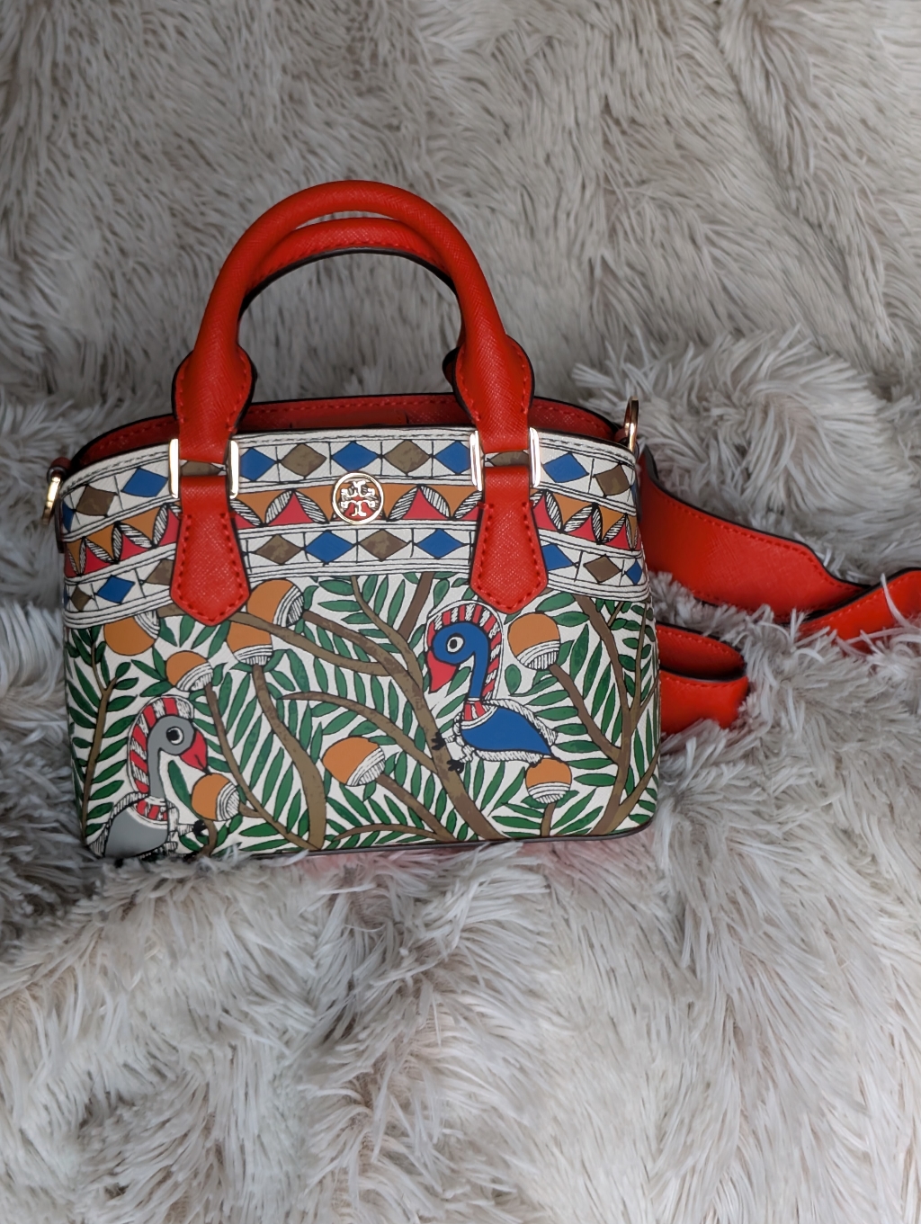 Tory Burch Mini Robinson Call Of The Wild Handbag